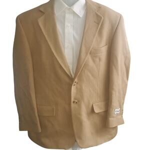 Vintage Deadstock 42S Hardwick Tan 100% Camel Hair Blazer Sport Coat USA FLAWS